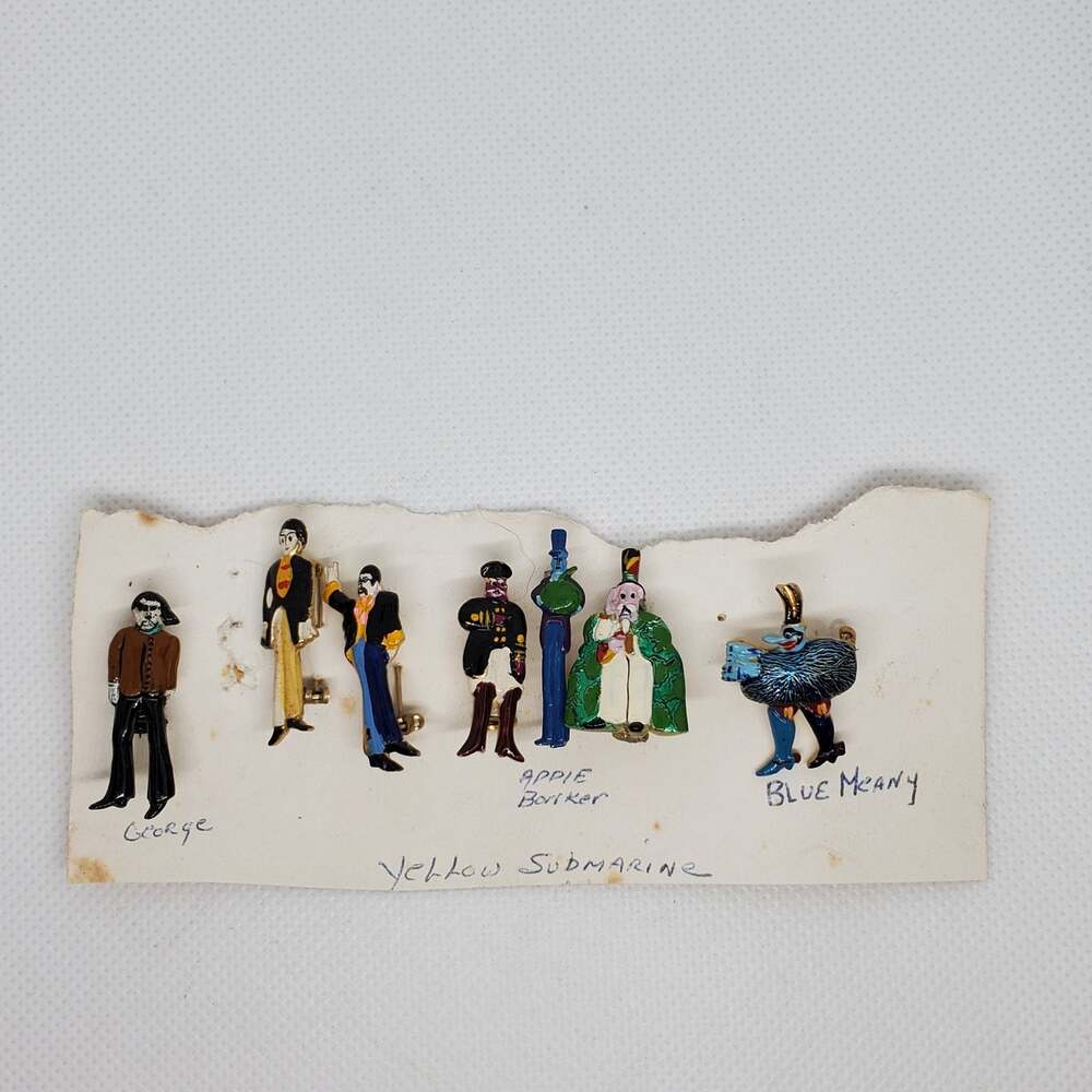 Beatles Yellow Submarine Enameled Pin Set
